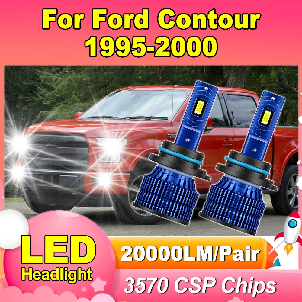 

2 шт. светодиодные фары Canbus без ошибок, 150 Вт, 6000K, белые, с чипами CSP, 12В/24В, для Ford Contour 1995-2000