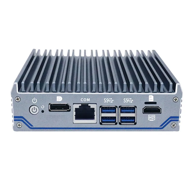 Partaker C5 Fanless Mini PC pfSense ไฟร์วอลล์อุปกรณ์ Quad Core J4125 VPN 4 x i210 i211-AT LAN เครือข่าย Router Firewall Mini PC