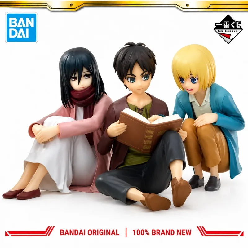 In Stock Bandai Original Ichiban Kuji Attack On Titan Eren Yeager Action Figure Model Doll Brand New Boxed Anime Characters Toys