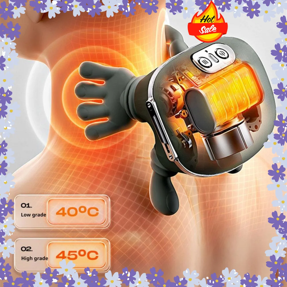 

Multi Function Bionic Heated Massager Electric Kneading Neck Shoulder Pillow For Back Leg Full Body Muscle Relief