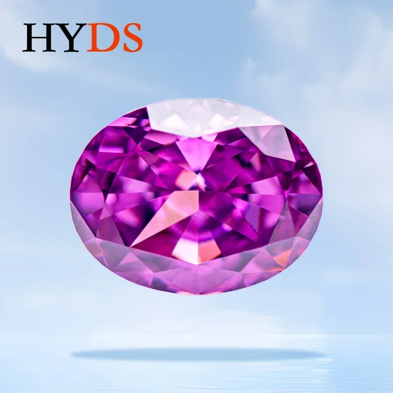 

Cubic Zirconia Rose Red Color Crushed Ice Cut Oval Shape Charms Beads for DIY Customized Jewelry Making Materials No Certificate