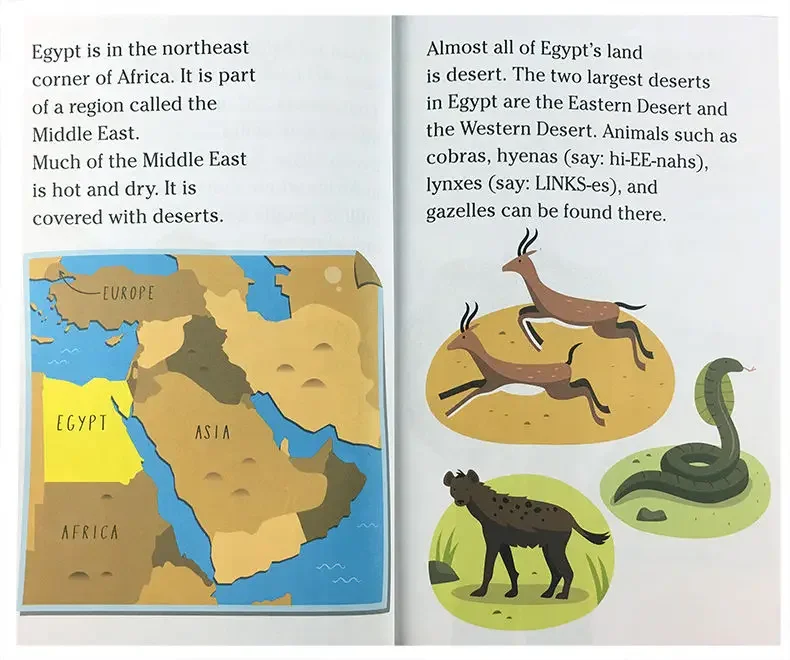 Living in Egypt, Children's books aged 5 6 7 8 English picture storybook books, 9781481497121