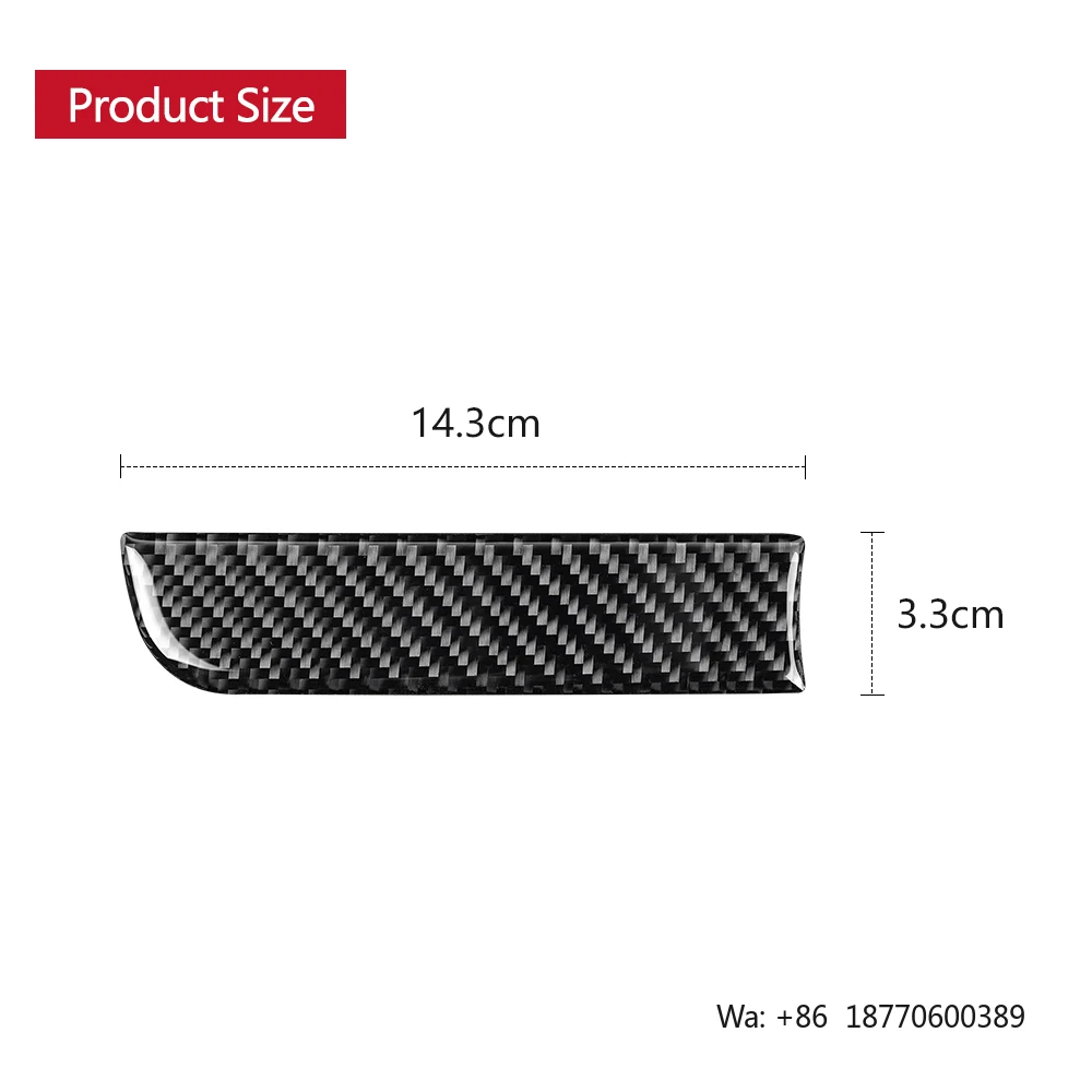 Shasha Carbon Fiber Real Gel Left Air Outlet Decoration Interior Accessories Protection for Subaru WRX 2015 2016 2020 2022 view 4