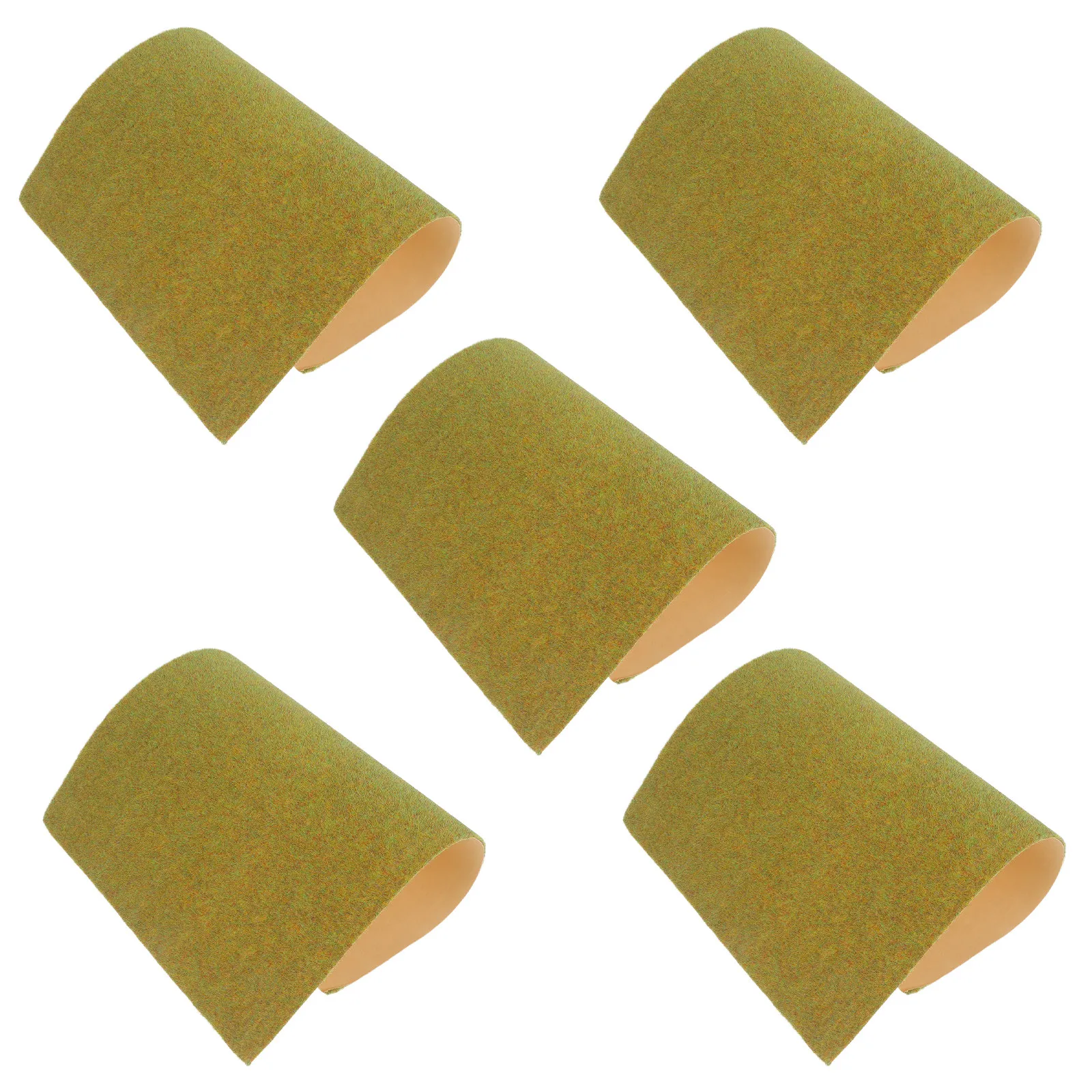 

5Pcs Realistic Nylon Flocked Artificial Turf for Crafts 29.7x21cm Mini Grass Mat for Diorama Fairy Garden Terrarium Dollhouse
