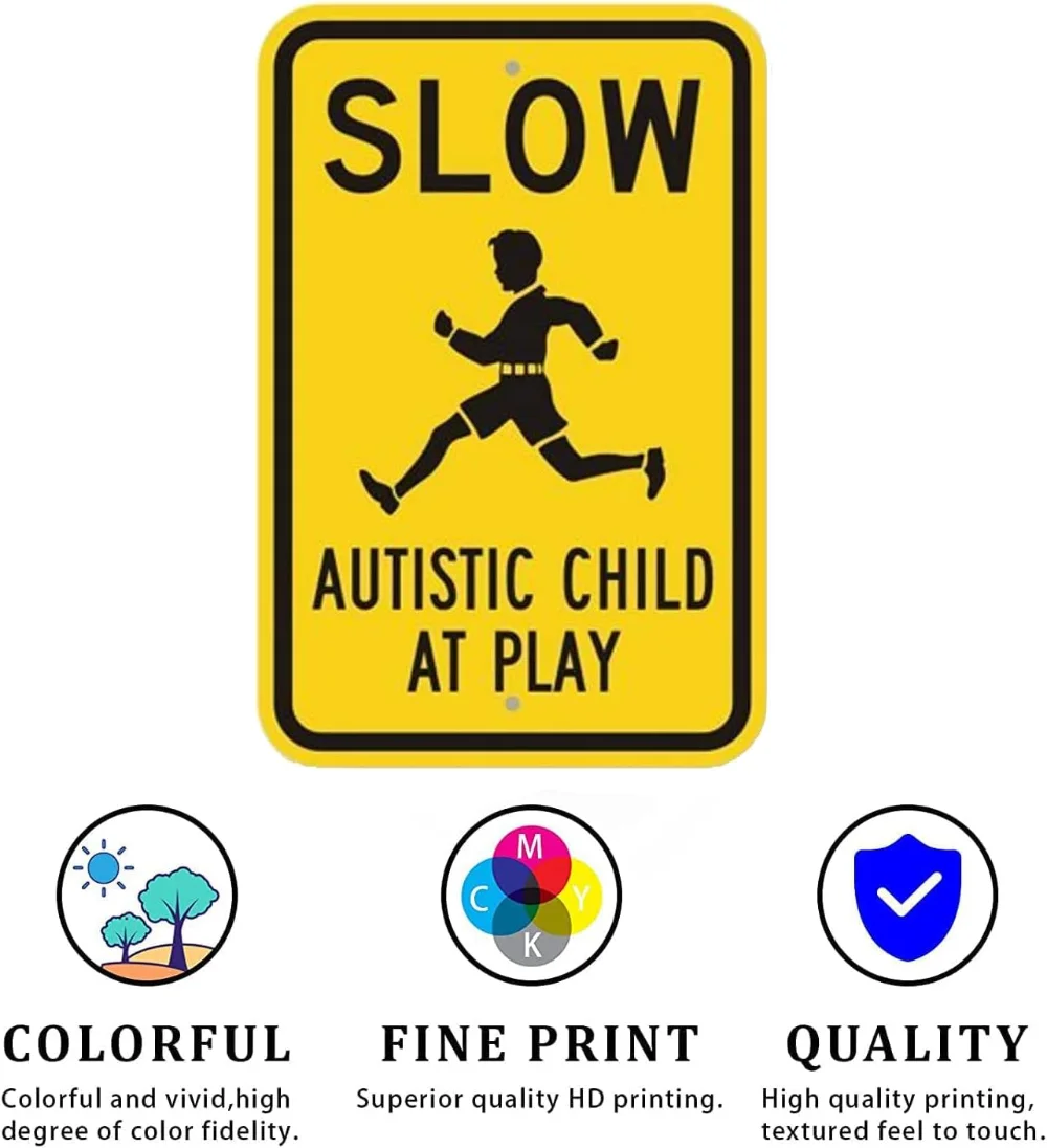 CCPARTON Metal Sign Slow Autis - Embroidery Studio review and price