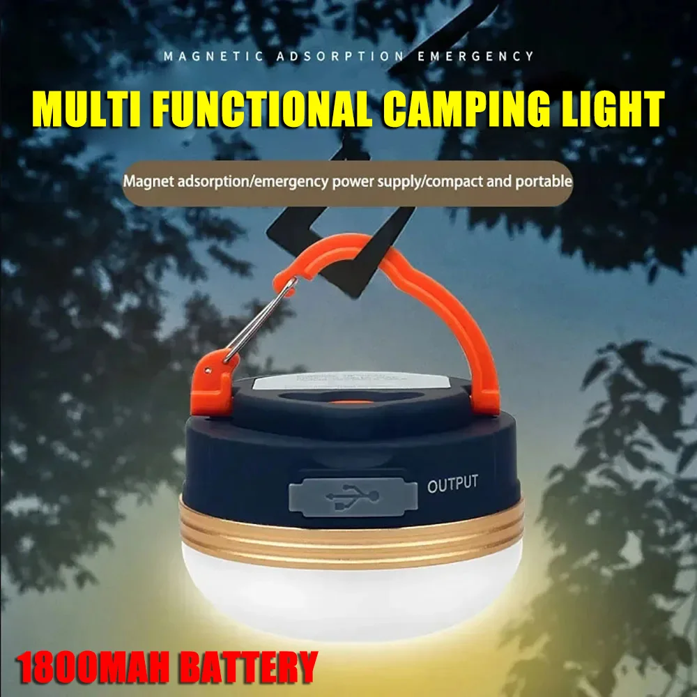 

10W High Power LED Camping Lantern 1800mAh Rechargeable Protable Flashlight Outdoor Garden Repair Lighting Emergency Tent Lamp