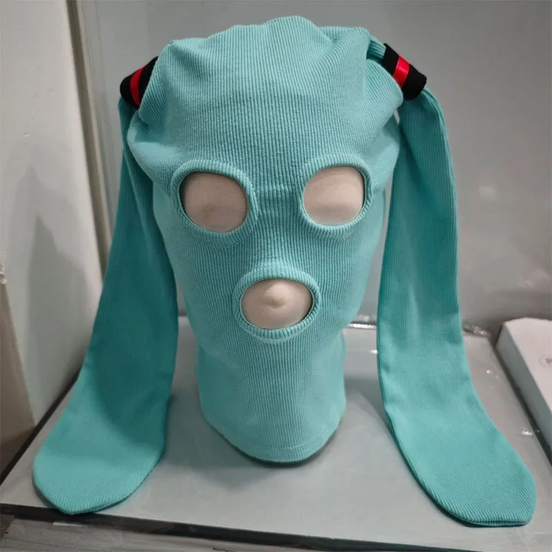 Kawaii two-dimensional cartoon animation Hatsune Miku headgear personality cute cospiay party essential mask warm headgear