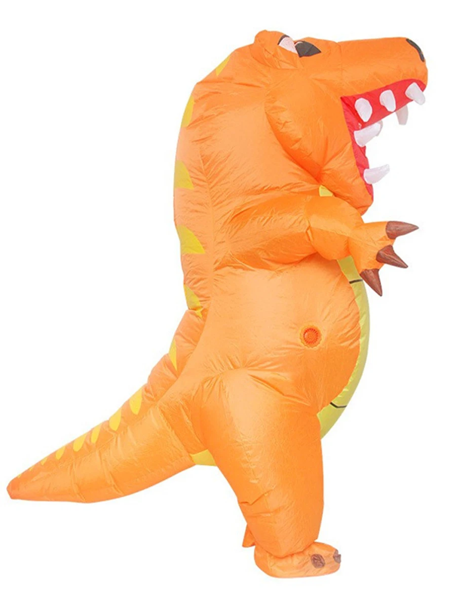 JYZCOS Inflatable Dinosaur Costume Adult Full Body Cosplay Suit Mascot Animal Blow Up Fancy Dress Cartooon Dinosaur Dress Up