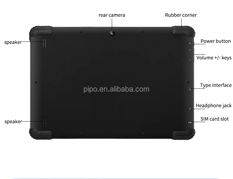 10Inch Slim Body Educational Tablet for Kids, Student Shock Proof 2GB+32GB Android10, 8000mAh Battery Wifi 3G/4G Support