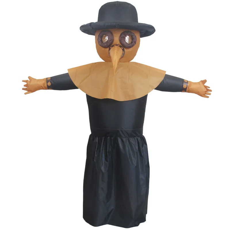 

Взрослый чумный доктор Хэллоуин надувной костюм Хэллоуин призрак комбинезон Хэллоуин ужас косплей маскарад платье