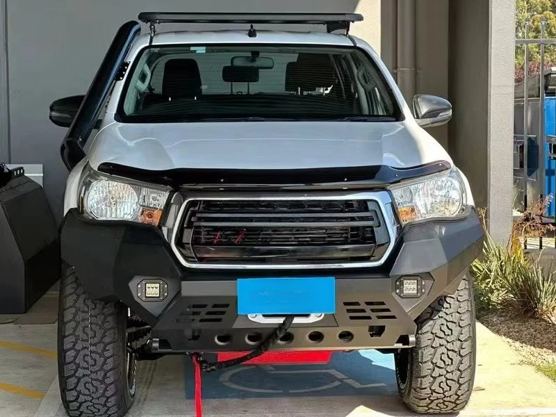 المصد الأمامي لقضيب الثور الفولاذي عالي التحمل لـ Hilux Rocco #2