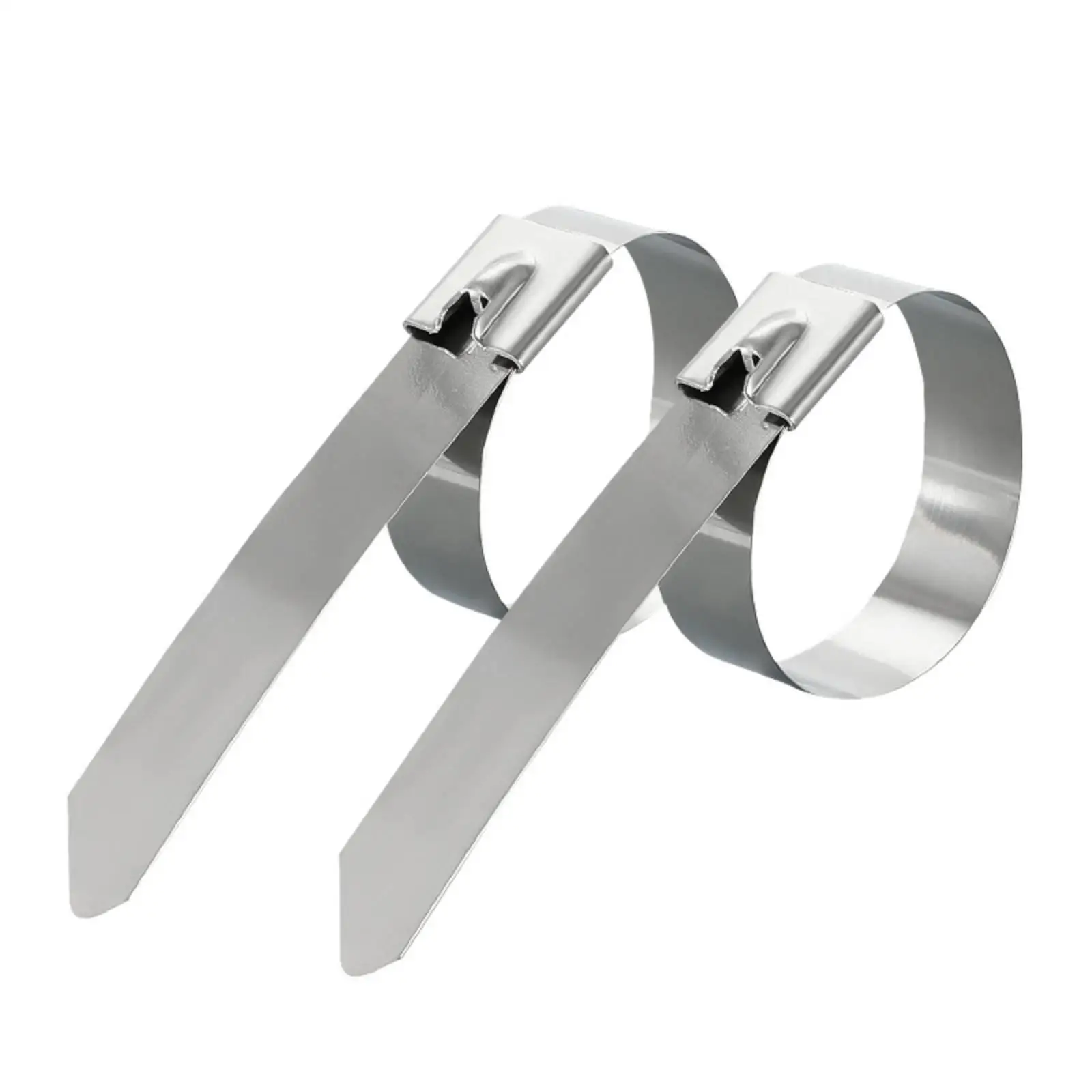 Durable Self Locking Metal Zip Ties 304 Stainless Steel Straps for Boat Marine and Industrial Applications