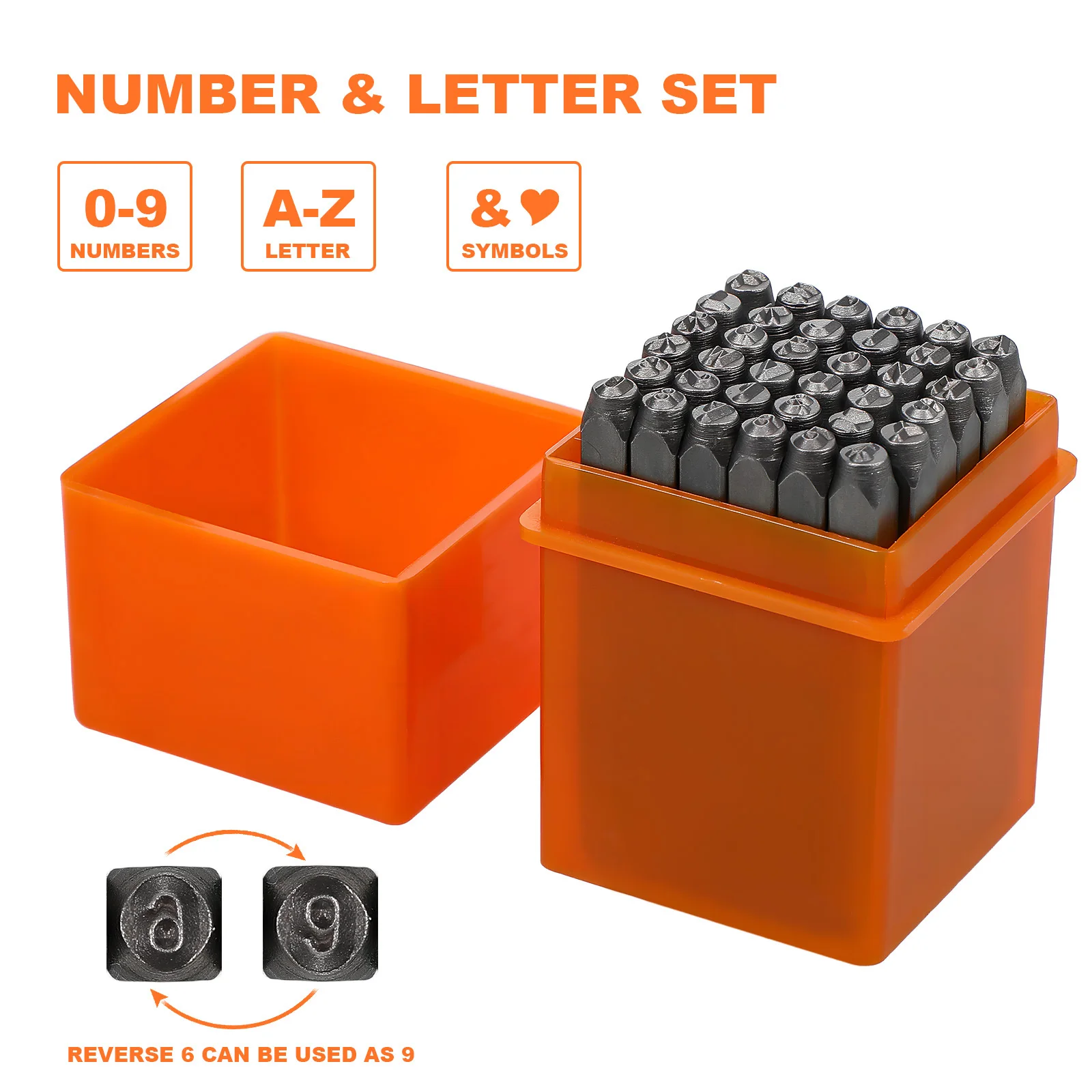 1 set 1 Set Metal Letter Stamps Carbon Steel Alphabet Number Punch Tool For Crafts Stamping Mold Diy Jewelry Making Tools