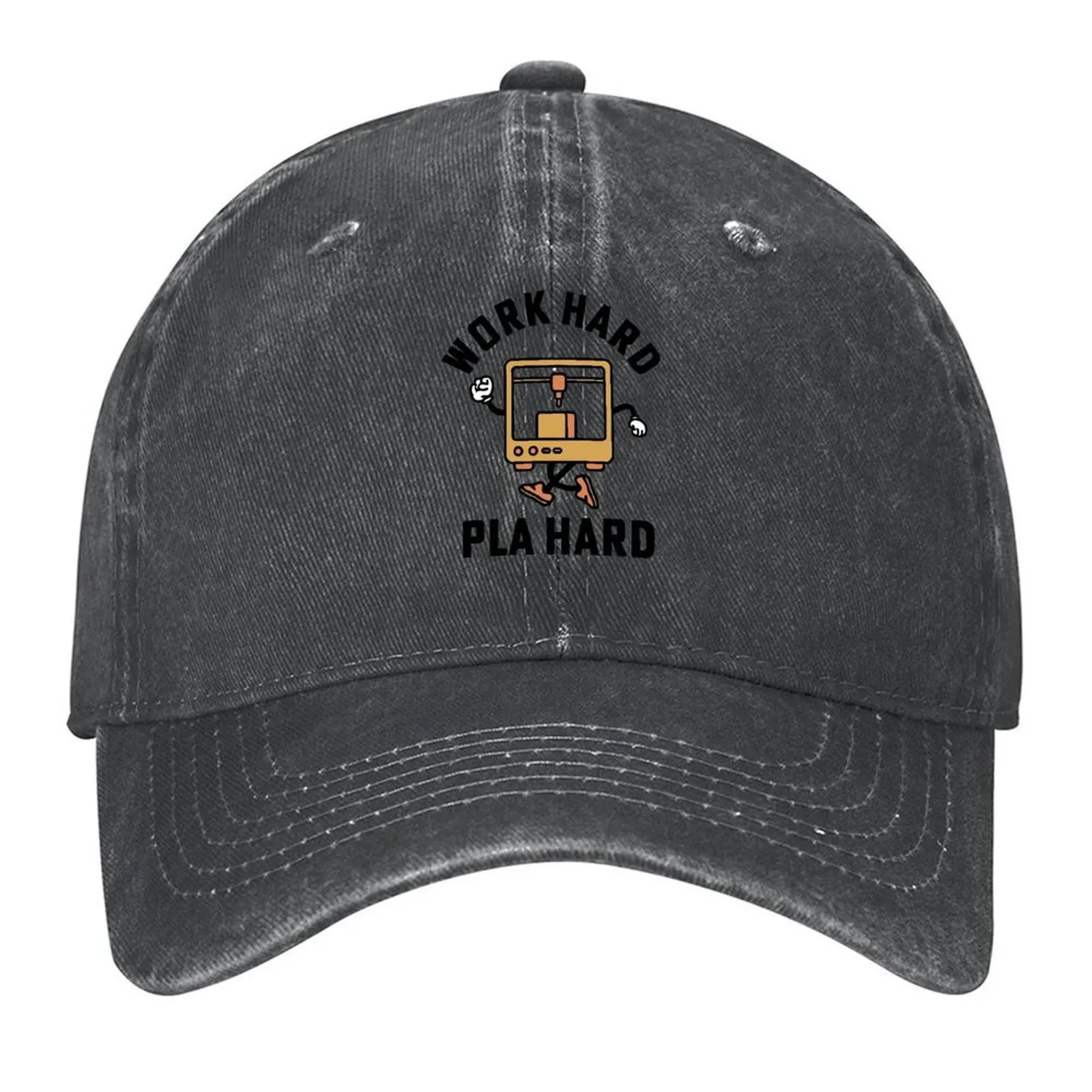 

Work Hard Pla Hard 3d Printing 3D Printer Baseball Cap custom caps Sunhat |-F-| tea Hat Girl'S Hats Men's