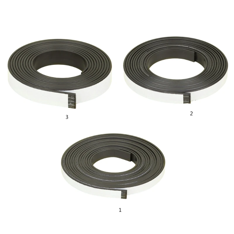 แถบแม่เหล็กพร้อมแผ่นรองกาวที่แข็งแรง เทปแม่เหล็กกว้าง 10/12/15.0 มม