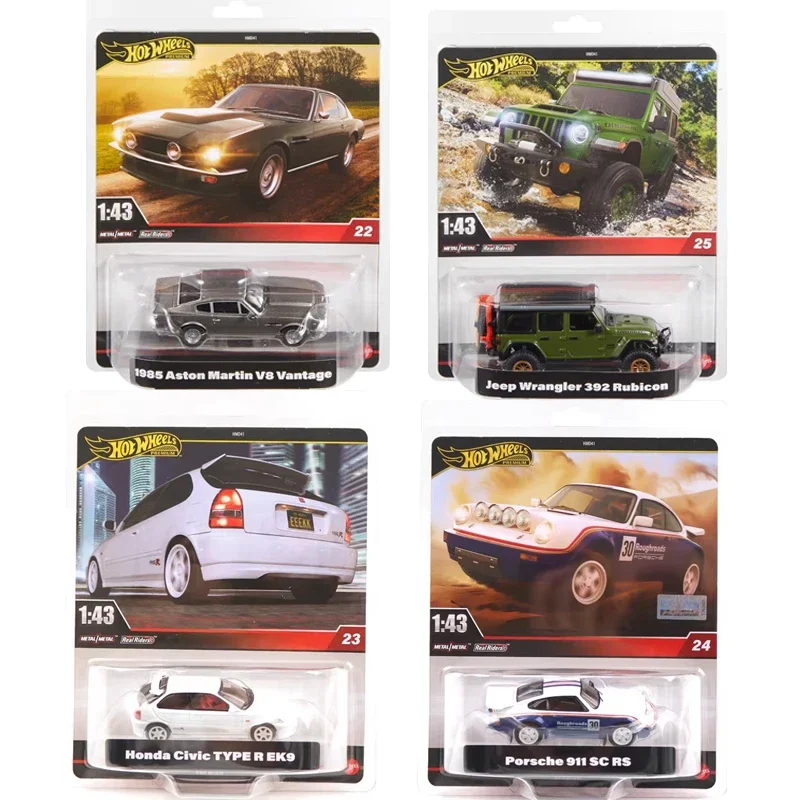 本物のホットウィール-プレミアム-カーズ-ボーイズ-toy1-43-ダイキャスト-ホンダ-シビック-アストンマーティン-ジープ-ラングラー-ポルシェ-911-モデル-誕生日ギフト