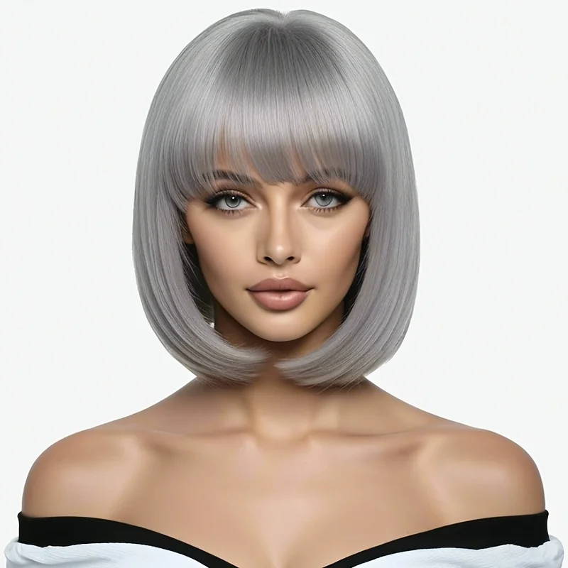 

Женский парик (1 шт.) - синтетические волосы, модный и удобный, подходит для повседневной носки.