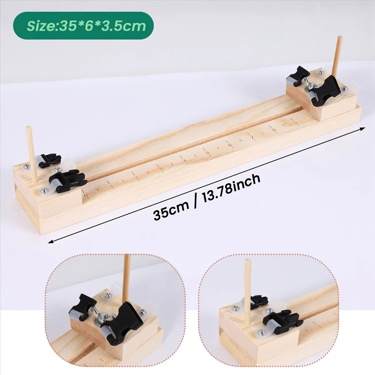 【STOCK】7 PCS Paracord Bracelet Knitting Tool Paracord Tool Paracord Jig DIY Wooden Paracord Braid