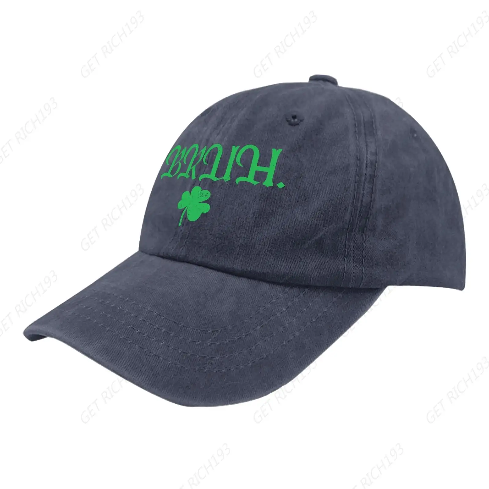 Lucky Bruhs Boys St Patricks Day Irishs Shamrocks Baseball Cap Hat Navy Blue Hat for Women Gifts for Girlfriends Hiking Hat