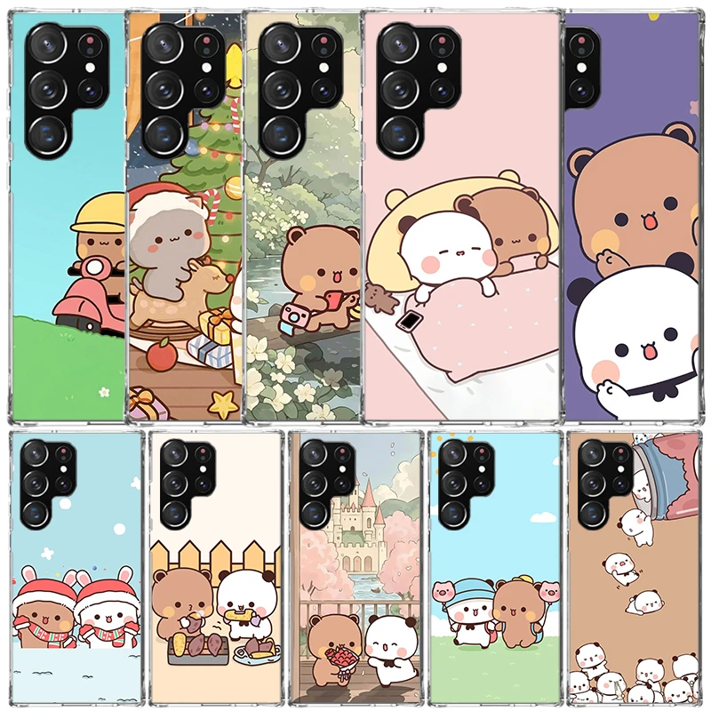 Bubu Dudu Cartoon Cute Soft Cover for Samsung Galaxy S25 Edge S26 S24 S23 Ultra Phone Case S22 S21 Plus S20 FE Print Pattern She