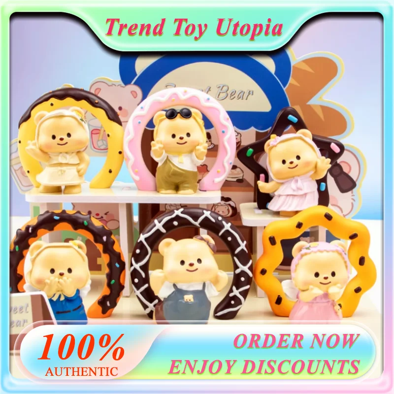 

Internet Celebrity Hot Dessert Cream Teddy Bear Changing Blind Box New Model Girl Genuine Second-Generation Figurine Figurine