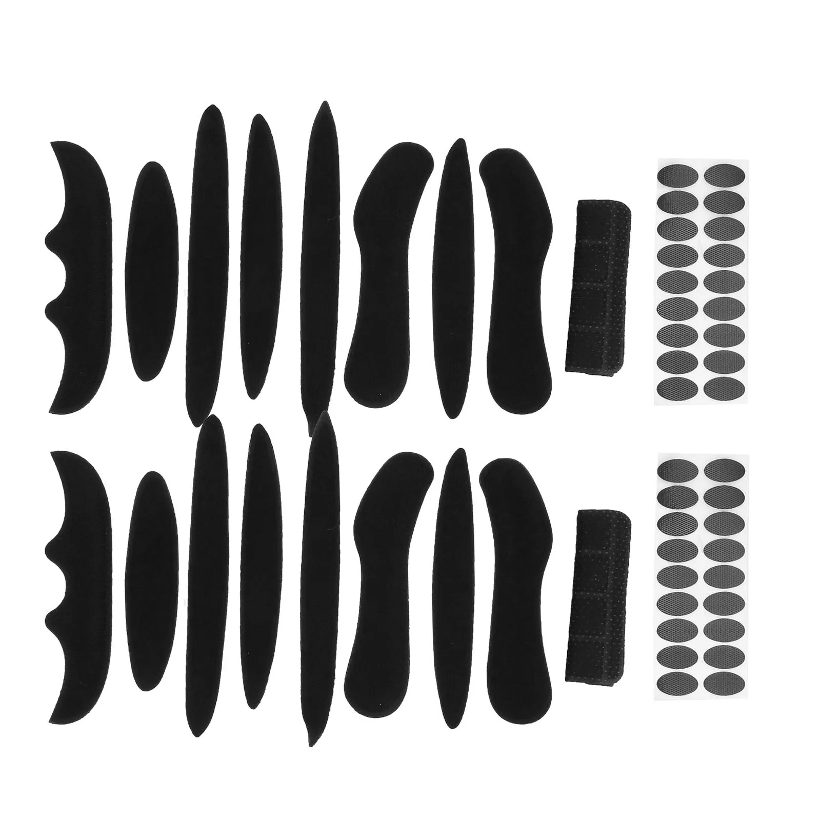 2 Set Bicycle Electric Bike Helmet Liner Lining Hook & loop Sponge Combination Set Helmet Accessory