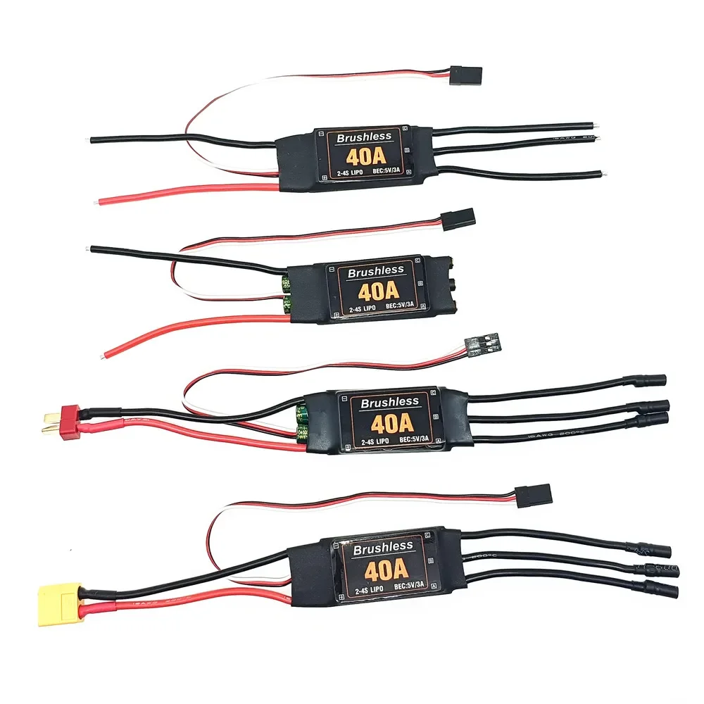 1pcs 40A ESC 2-4S 5V/3A Brushless ESC Electronic Speed Controller For F450 S500 ZD550 RC Helicopter Quadcopter Airplanes