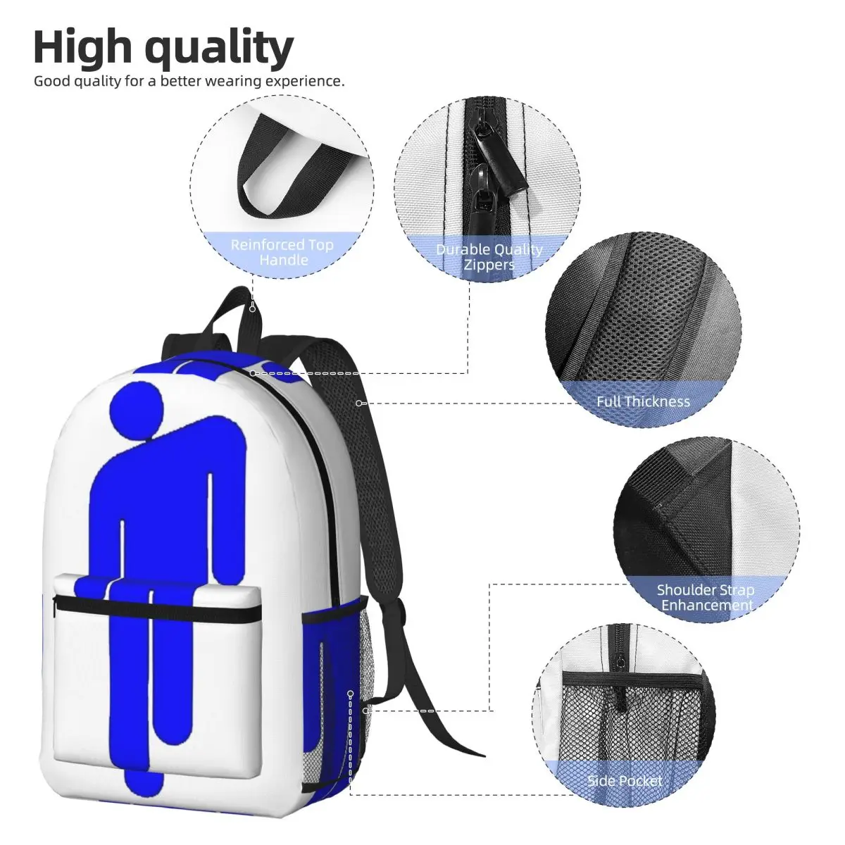 Hit Me Hard And Soft Music Album Backpack Boys Girls BookBag Children School Bag Laptop Shoulder Bags for Men Women