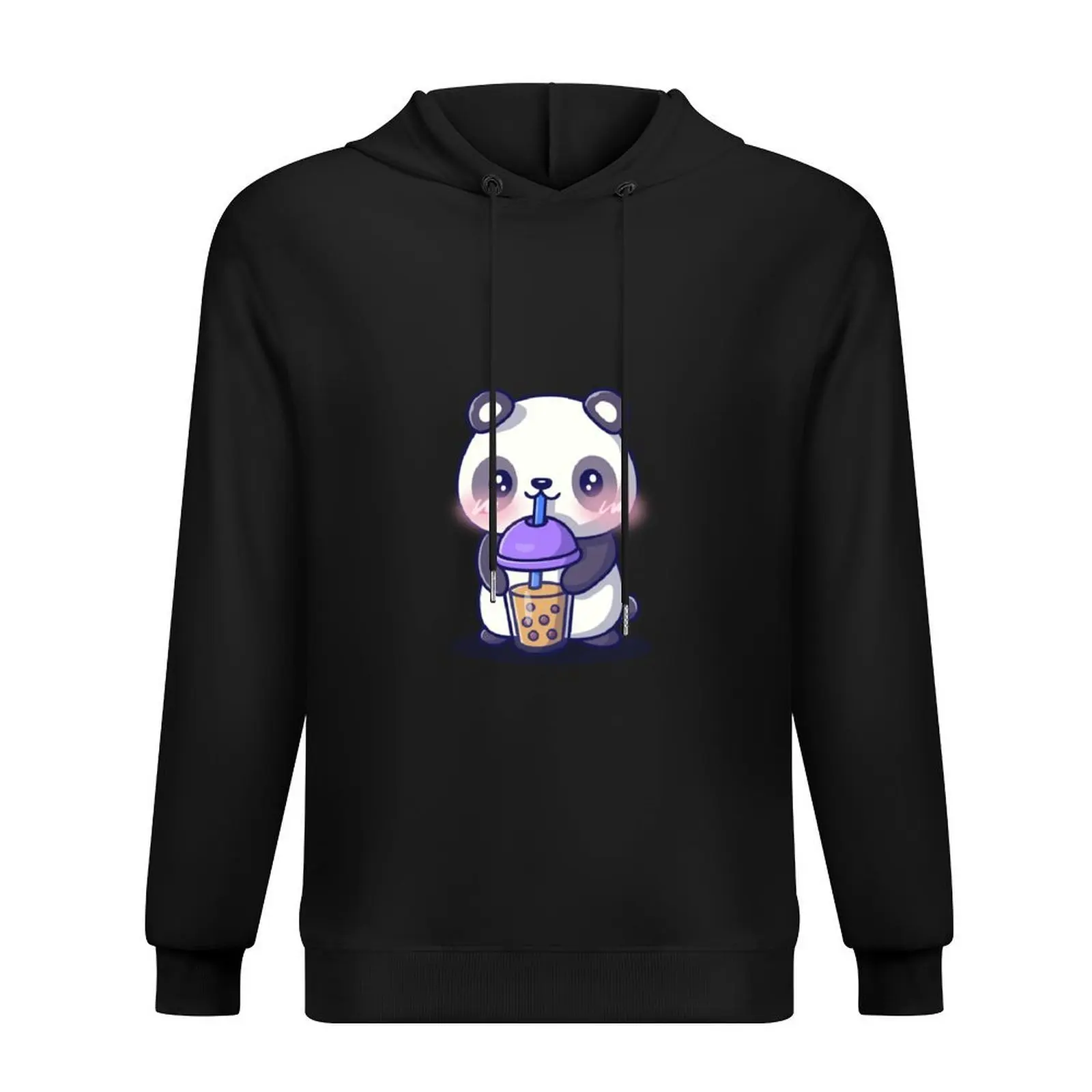 Lindo panda Boba Tapioca perlas burbuja leche té bebida Panda amante Sudadera con capucha hombres ropa otoño nueva camiseta con capucha