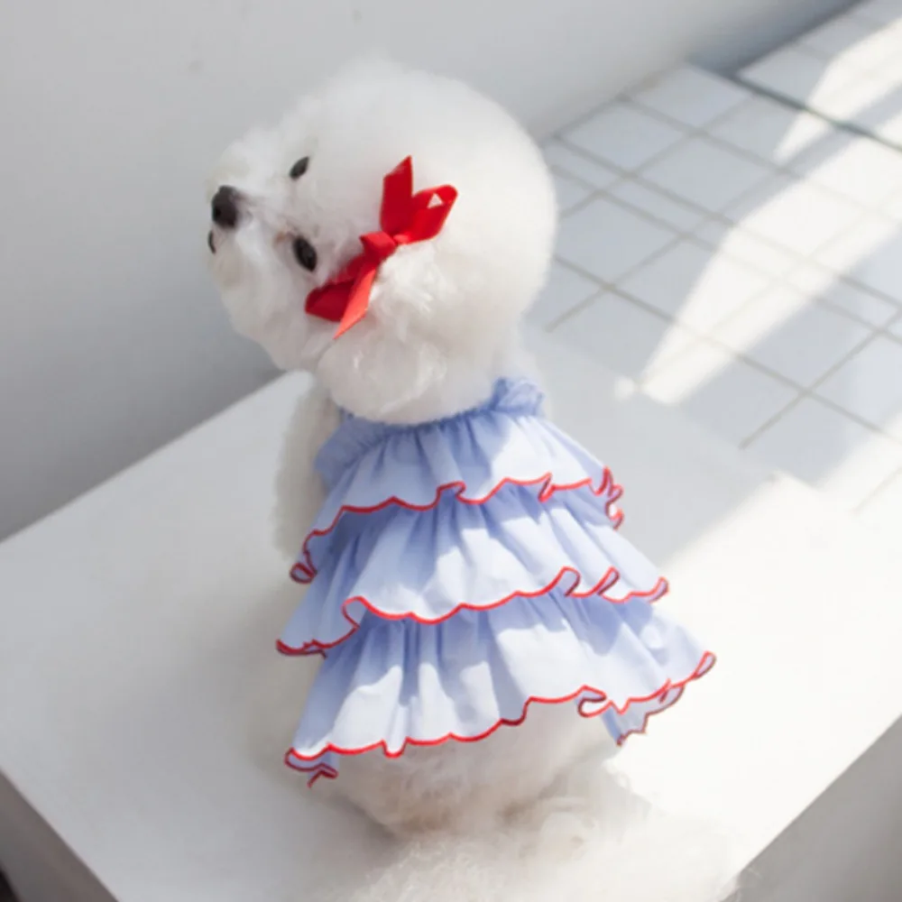 Dog Dress Luxury Puppy Skirt Dog Clothes Princess Dresses Wedding Evening Dress Dog Fancy Dress Puppy Summer Clothes Cat Costume