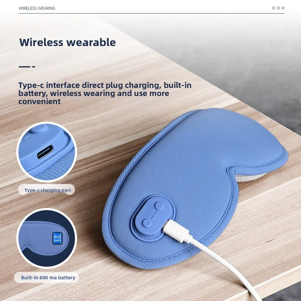 2025 3D Heated Eye Mask - Temperature Control Massager for Sleep