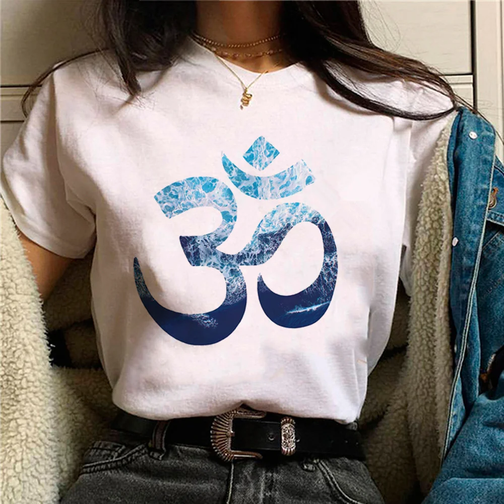 Om t shirt women Y2K graphic summer t shirt girl Japanese comic designer clothes