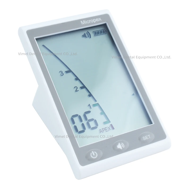 

Новинка: Апекслокатор Micropex с большим экраном для различных сложных корневых каналов, стоматологический инструмент, производство Китай