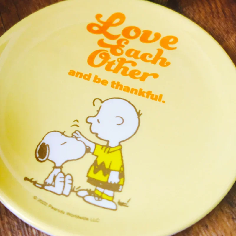 스누피 접시 애니메이션 가정용 과일 접시 케이크 접시 뼈 접시 만화 작은 접시 주방 용품 레스토랑 간장 어린이 선물