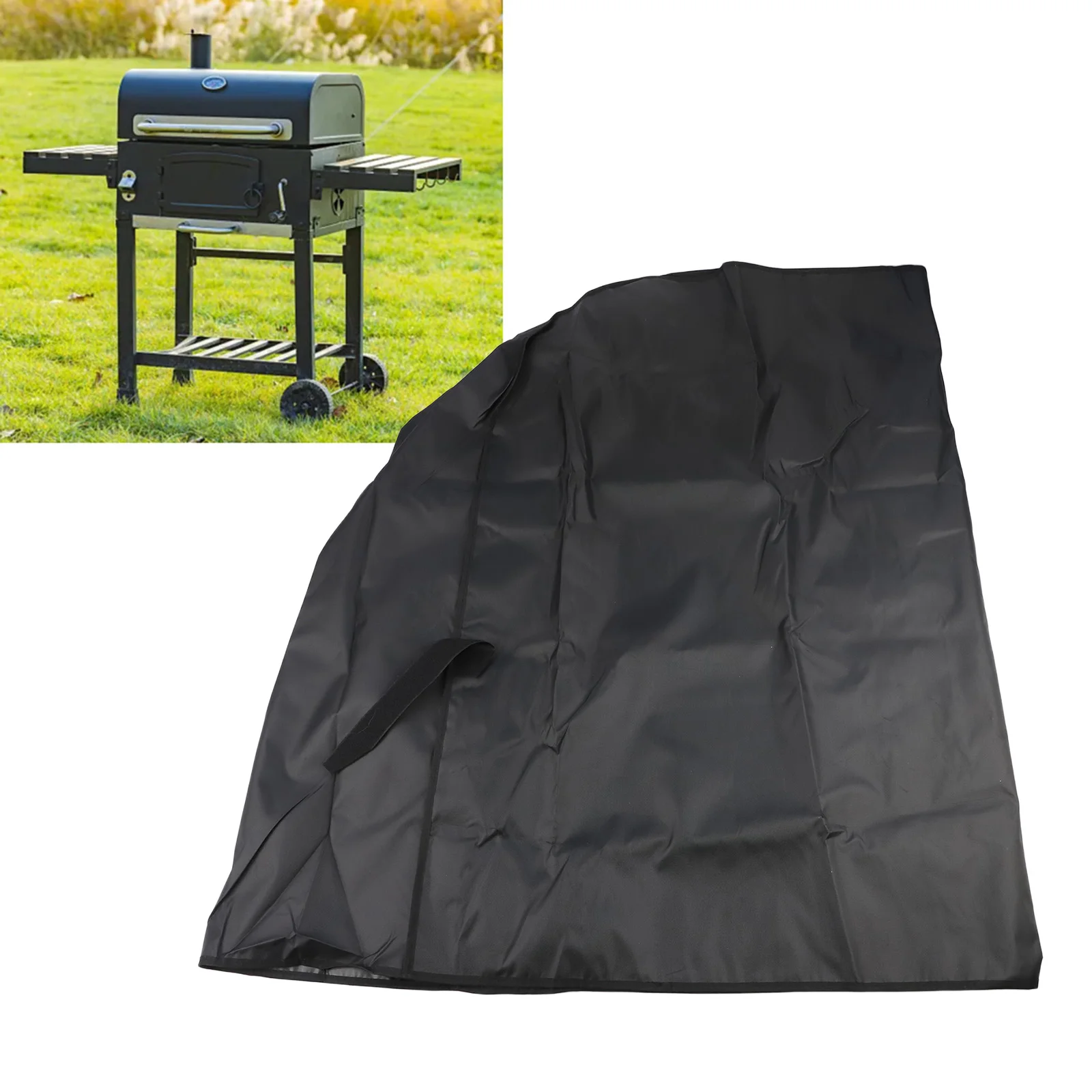 600D Oxford Grill Cover Weatherproof and Dustproof Featuring Adjustable Straps for a Secure Fit in Strong Winds