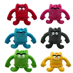 6 Colors The Color Monster Plush Dolls Cute Education Story Colorful Monster Stuffed Toys 1pcs/pack