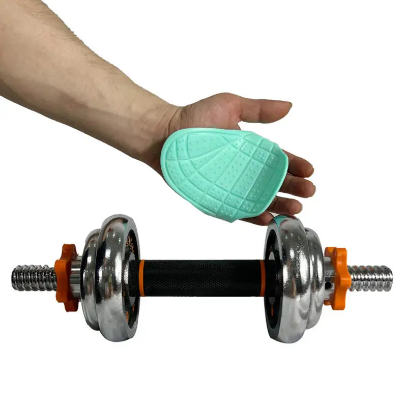 

Silicone Weight Lifting Grip Pads Non Slip Palm Protection Hand Grips For Unisex Dumbbell Pull Up Training