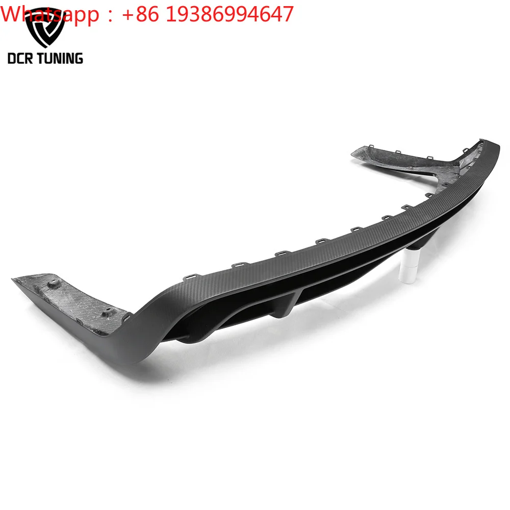 For New Tesla Model S Sedan Rear Bumper Diffuser 3K Prepreg Carbon Fiber Matte/Glossy Finish Sporty Luxury Style Replacement