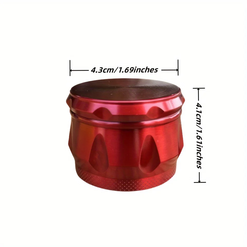 1pc Dia43mm Tobacco Grinder,4Layers Smoking Mills for Herb Grinder Accessories