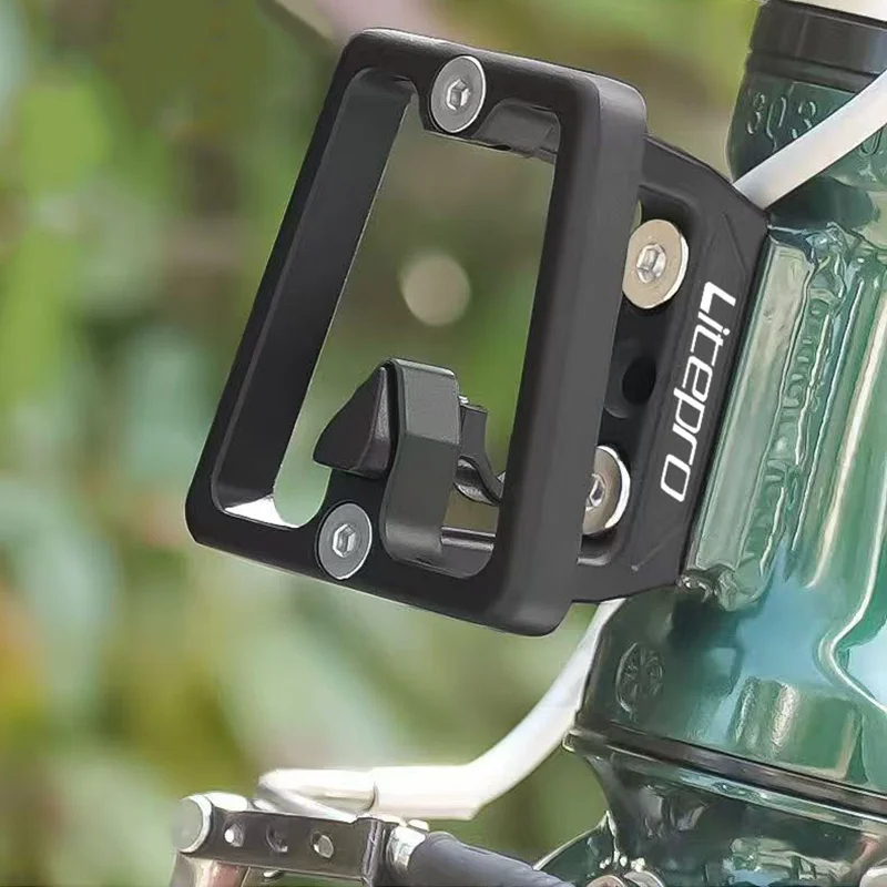 Front Carrier Block for Bromp Folding Bike Bag Bracket Carrier Holder CNC Aluminum Alloy Bicycle Part Accessories