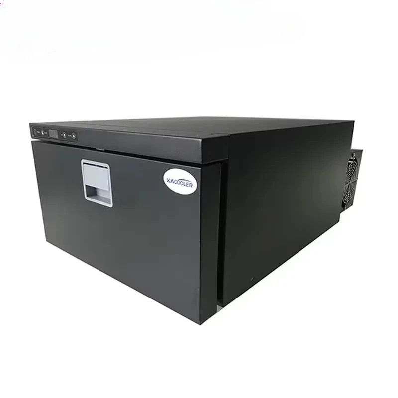 12V/24V Mini Freezer Drawer Outdoor Camping RV Cooler Box with DC Compressor Plastic Material for Boat Caravan