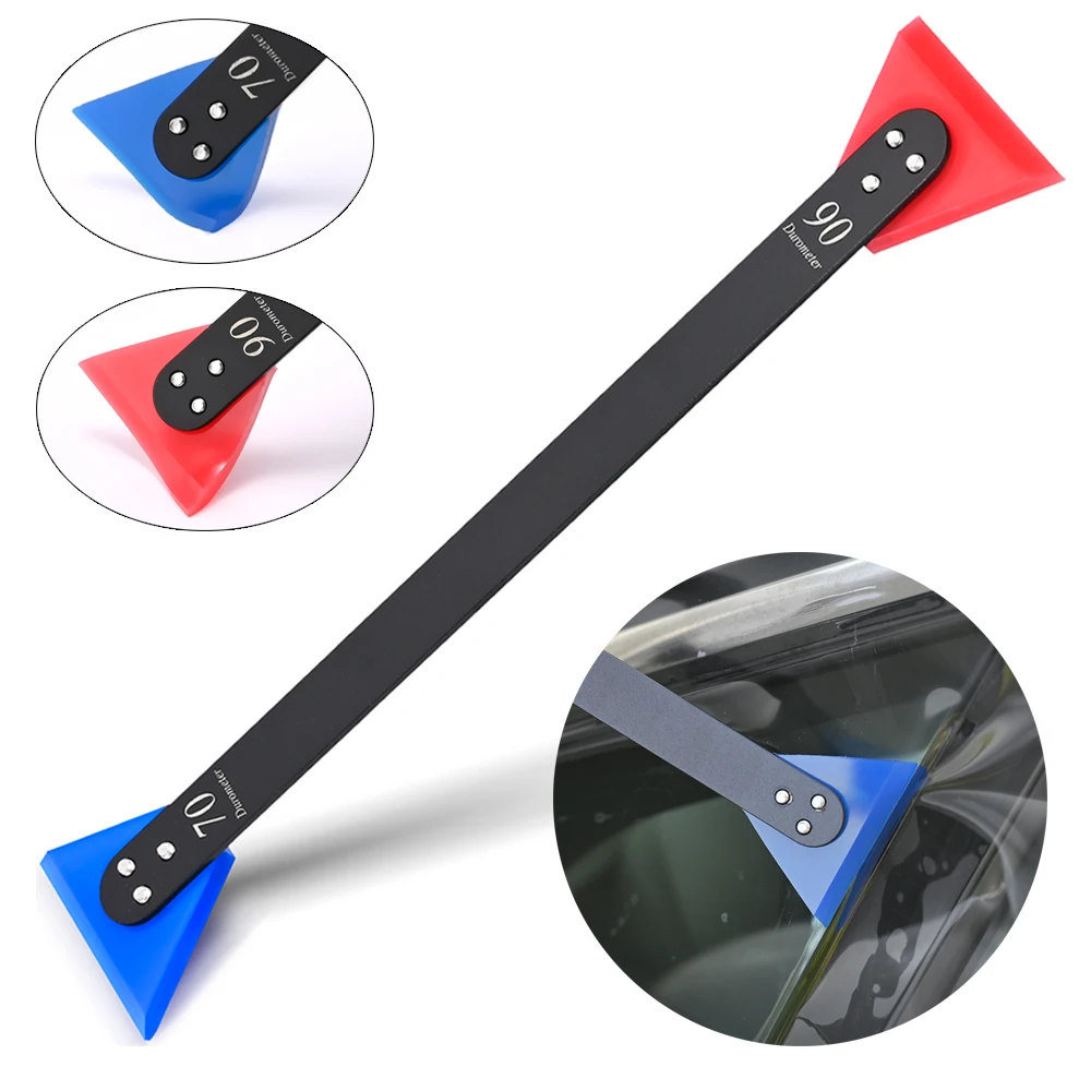 FOSHIO Long Handle Car Window Clean Scraper Soft Rubber Blade Squeegee Wiper Winter Windshield Snow Removal Shovel Defrost Tool