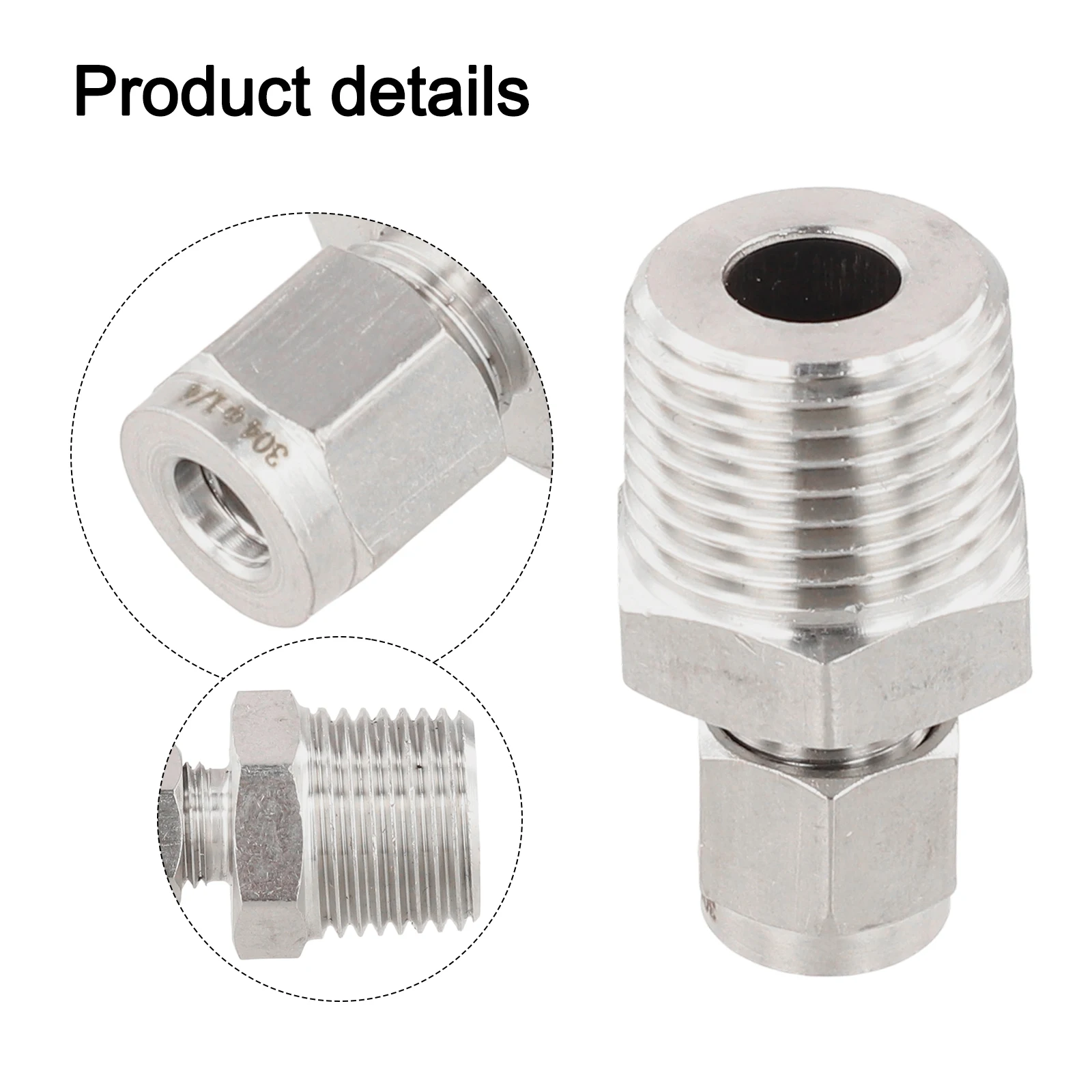 

DIY Projects 1 2 In Tube OD Compression Fitting NPT Fitting Easy Installation Indoor And Outdoor Use For Piping