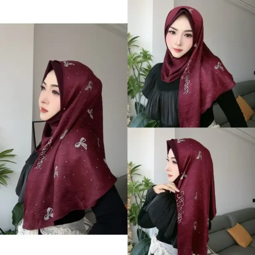 

Instant Hijabs Acetate Wrap for Muslim Lady, Easy to Wear, Dubai