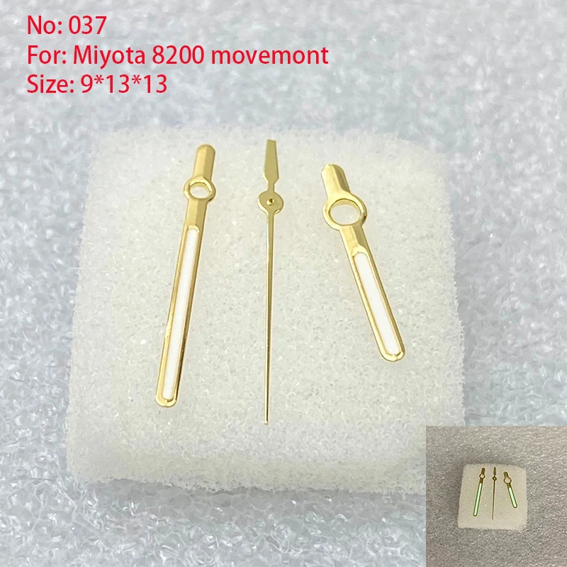 Watch Accessories Watch Hands 3 Needles Men Miyota 8200 Movement Watch Repair Parts Size 9.0mm*13.0mm*13.0mm/NO.037