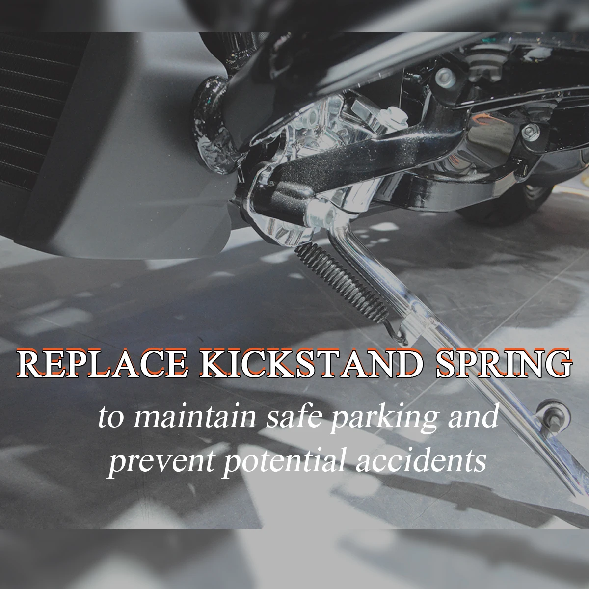 Motorcycle Kickstand Jiffy Stand Spring Steel for Harley Touring Electra Glide Road King Road Glide 1991-1998 Softail 1985-2006