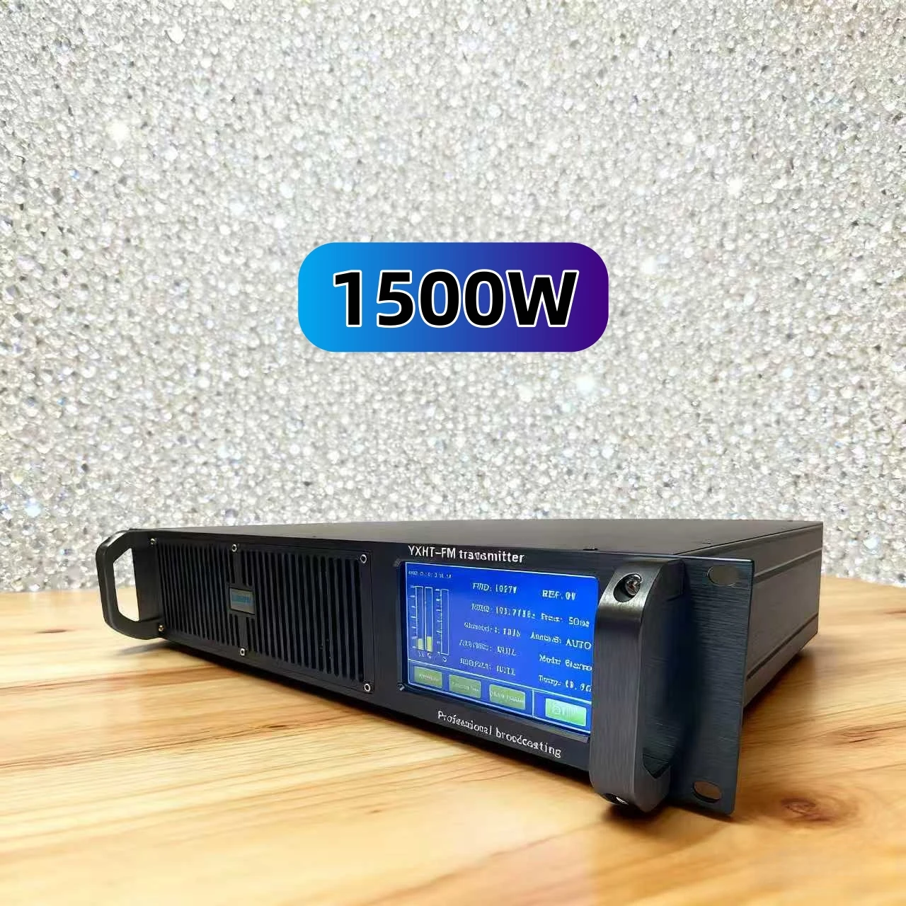 FM-передатчик глобального напряжения 100–240 В YXHT-1,5 кВт (1500 Вт) — качество компакт-диска, прочный, управление включением/выключением питания для школ, круизных кораблей