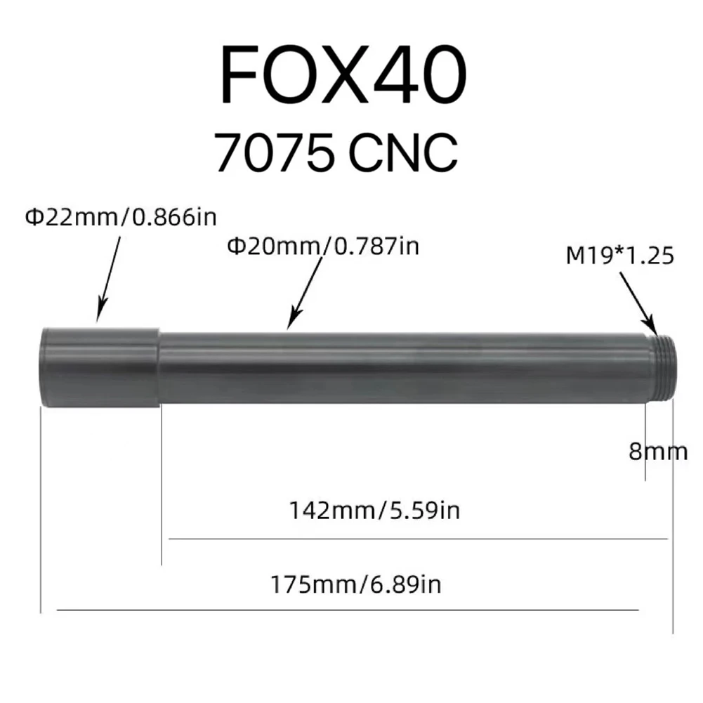 1pc Bike Thru Axle Aluminum Alloy For Tube Shaft Specifications 20mm For Fox Front Fork With 110 X 20mm Front Fork Specification