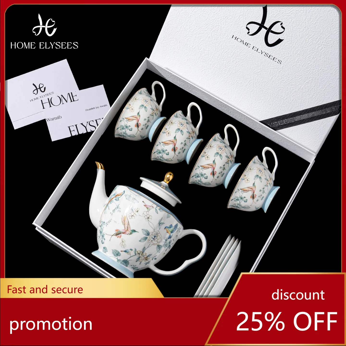YFY  wedding gift coffee cup gift box for newlyweds high-end afternoon tea set