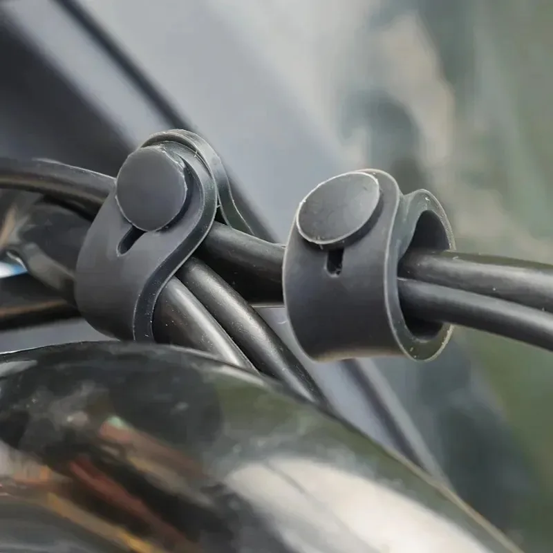 12/1 sztuk motocykl gumowa rama zapewniająca kable wiązki przewodów przewód zasilający krawat linia sprzęgła opaski hamulcowe elastyczne narzędzie do mocowania akcesoria — zdjęcie 6